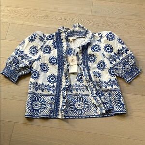 Blue and White Shirt